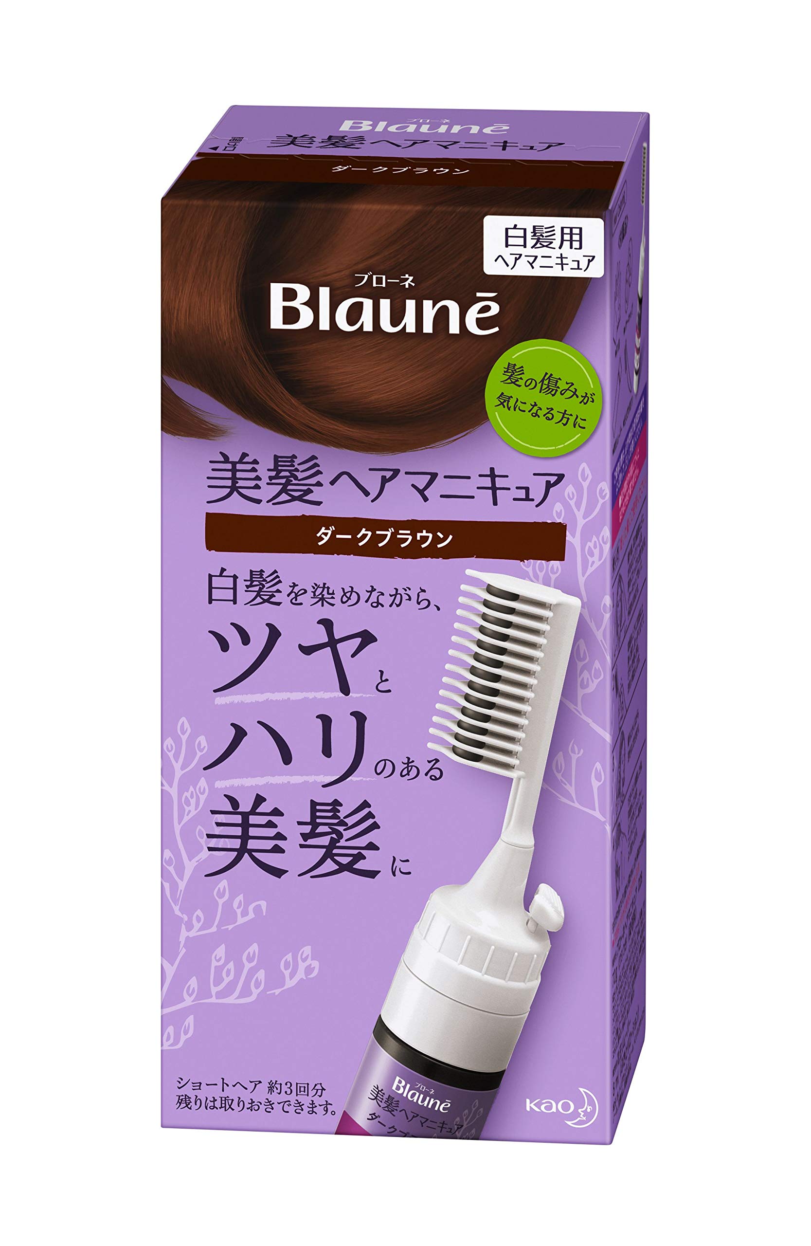 b ris カラーマニキュア ダークブラウン 80g 3本セット Amazon | ブローネヘアマニキュア ダークブラウン クシ付 1個