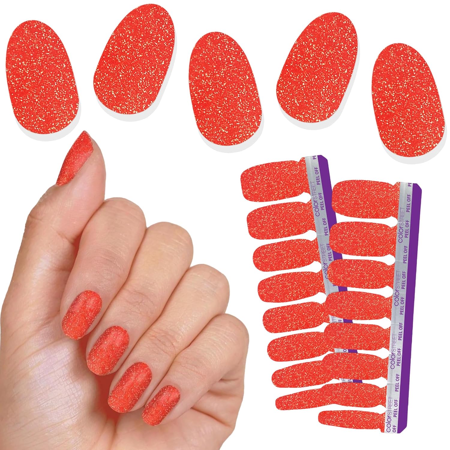 Color Street Port-ugal Nail Strips - Muted Sangria-Inspired Purple with Creme Finish, 16 Double-Ended Nail Polish Strips for Long-Lasting Wear, Ideal for Poolside Cocktails and Summer Vibes.