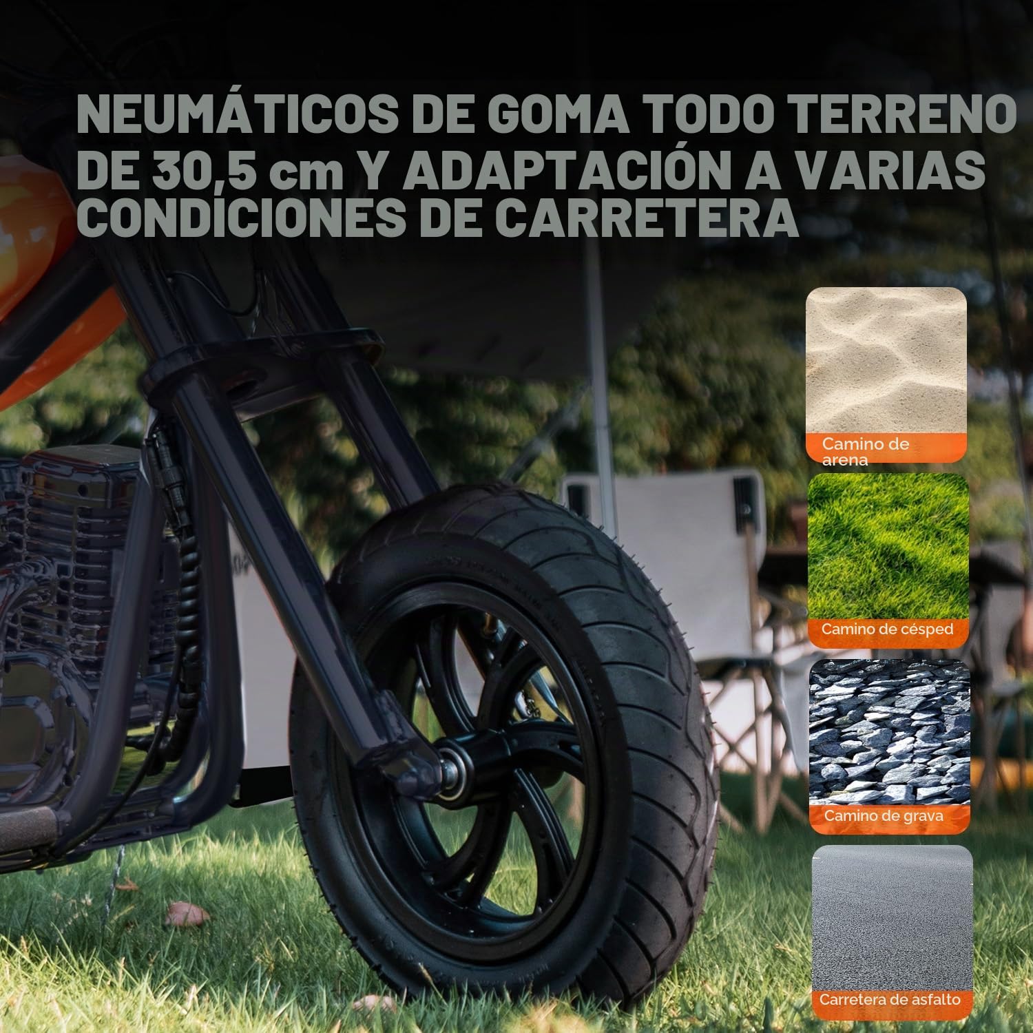 HYPERGOGO Challenger 12 Motocicleta Eléctrica Niños, Bicicleta eléctrica para niños con 3 velocidades, máximo 16 km/h, hasta 60 Minutos de Tiempo de Recorrido Continuo para niños/Adolescentes