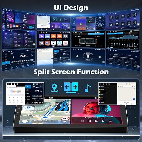 Miniatura 6 de Hikity 4+64G Android 13 Radio de coche para Toyota RAV4 2007 2008 2009 2010 2011 2012 con Carplay inalámbrico Android Auto, pantalla táctil de 10