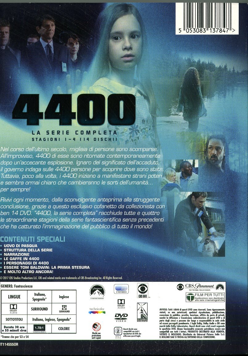 4400 - Collezione Completa Stagioni 1-4 (Box Set) (14 DVD)
