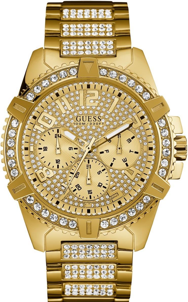 GUESS 48MM Crystal Embellished Watch