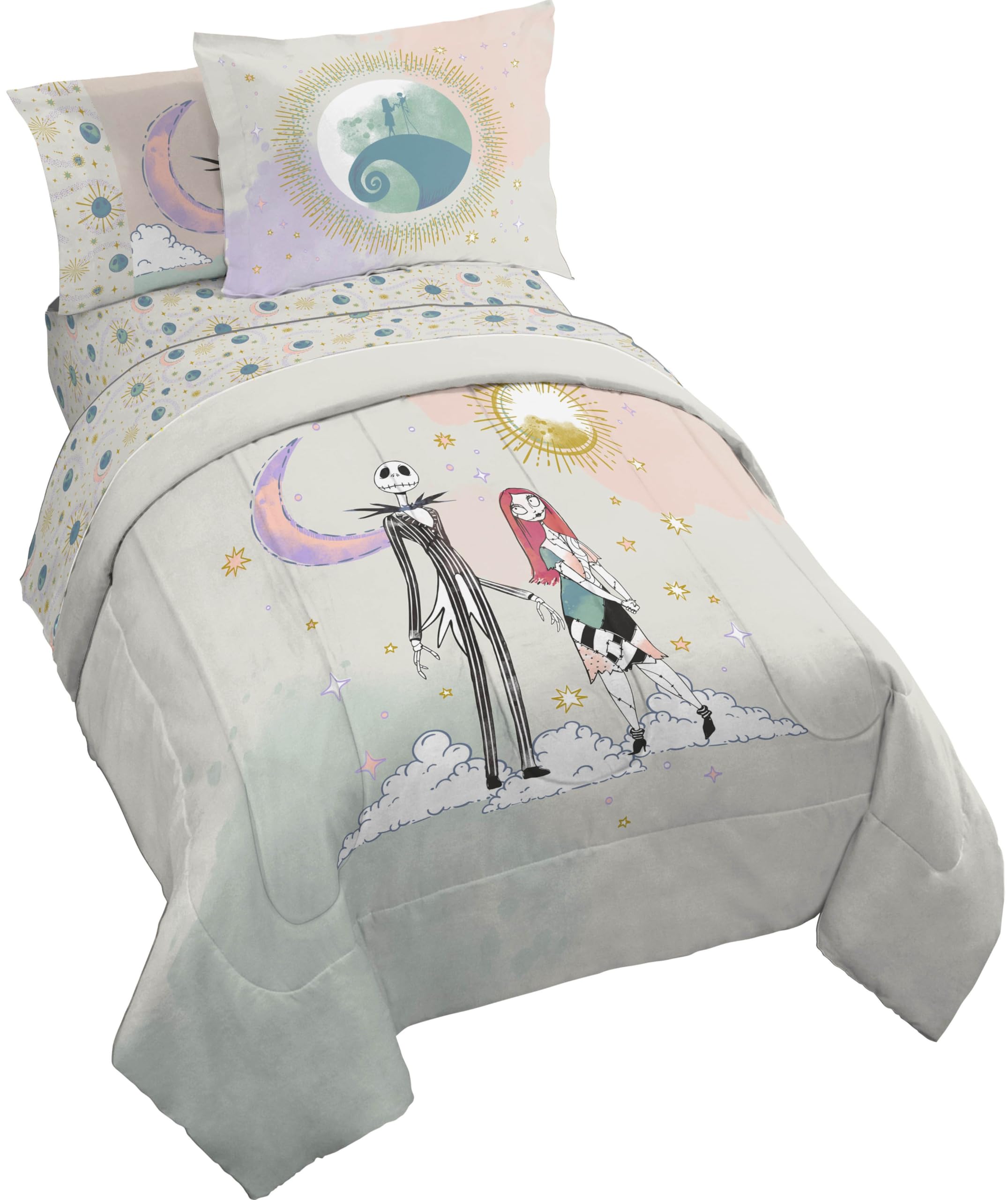 Disney Nightmare Before Christmas Full Comforter Set 7 Piece, Multi