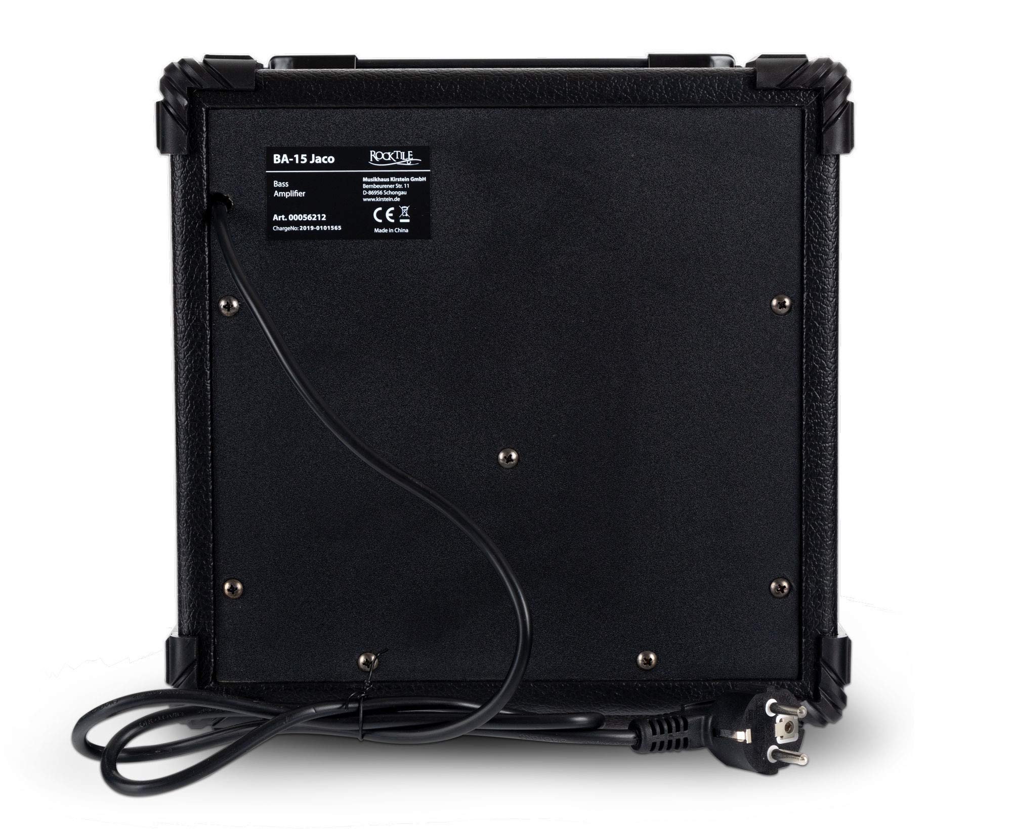 Rocktile Puncher E-Bass Black Jaco Set, Bajo, Modelo: Puncher Black | Peso: 4, 0 kg, Número de cuerdas: 4, Orientación: Diestro, Forma del cuerpo: P-Bass, Cuerpo: Caoba, Mástil: Arce, Trastes: 22