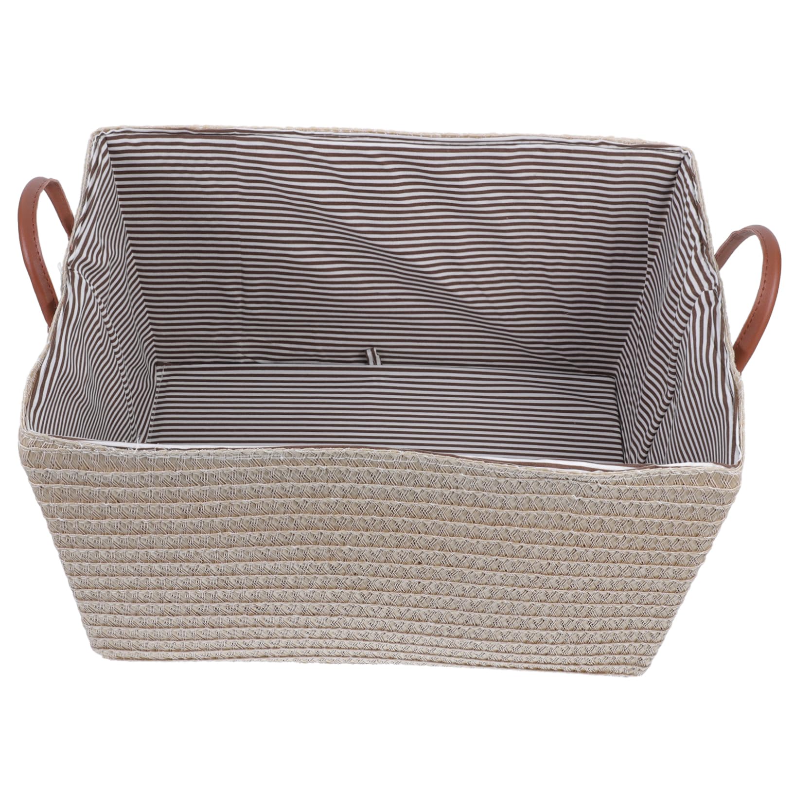 Panier à linge pliable en PP beige YARNOW grand volume 45x35x25cm