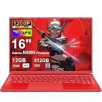 NOTODD PC Portatile Laptop 16 Pollici Portatile 12+512GB 1TB SSD Espansione