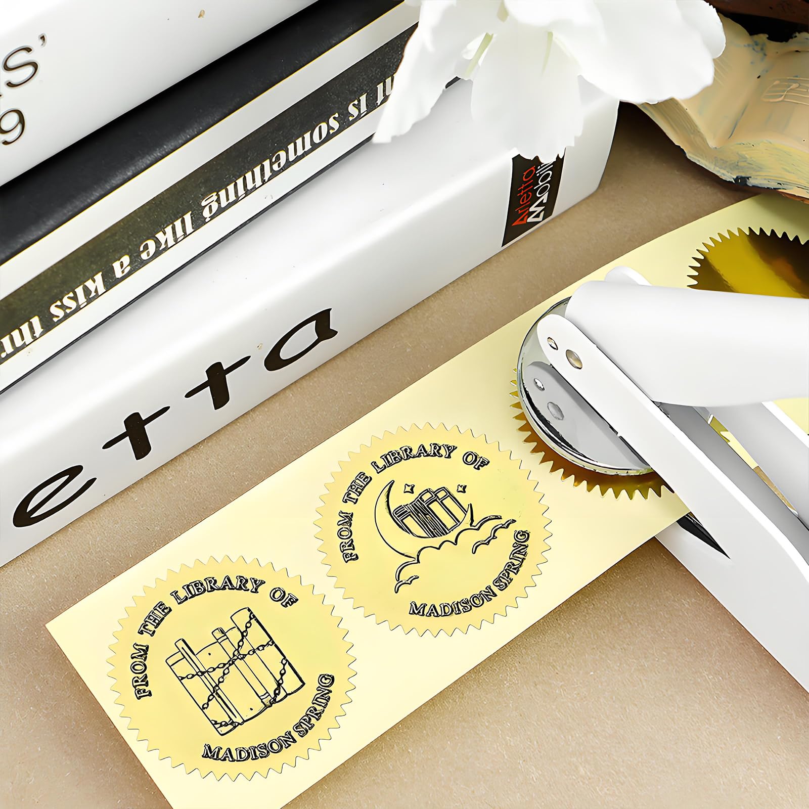 Embosseur Personnalisé - Tampon Pâte à Sucre Mariage - La Boîte à Cookies