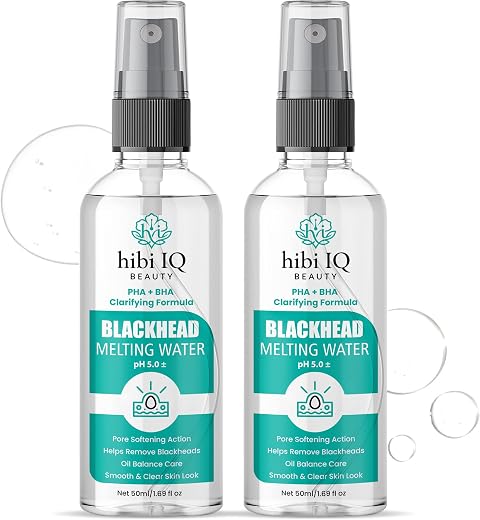 Blackhead Melting Water PHA + BHA Clarifying Face Toner, 50ml, for Pore Care, Oil Balance &amp; Smooth Skin, Gentle Exfoliatin...