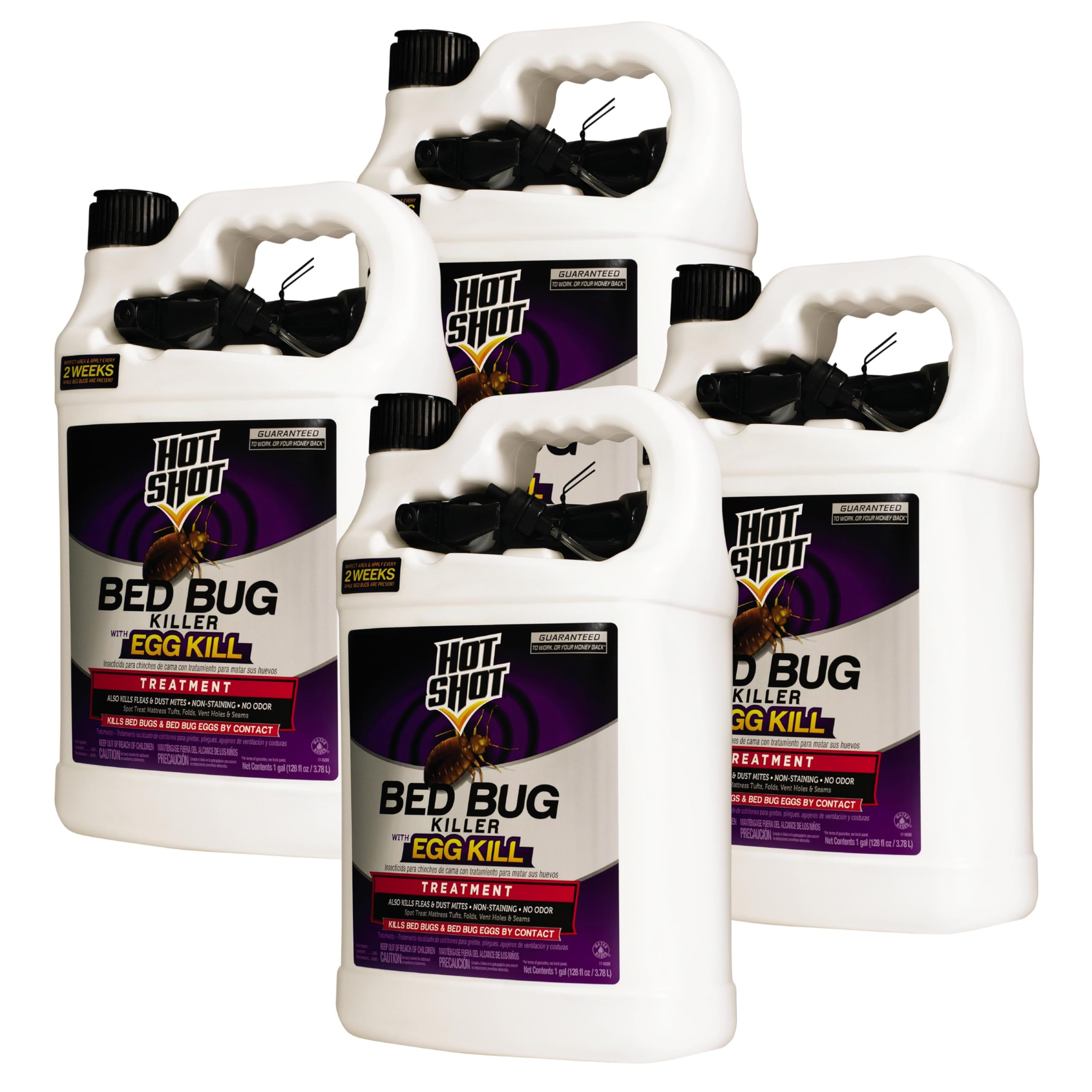 Bed Bug Killer With Egg Kill Ready-to-Use, 1 gallon, 4 Pack