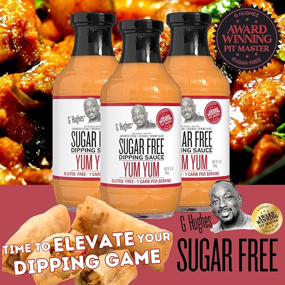 G Hughes Sugar Free Yum Yum Sauce - 16 Oz (3-Pack)