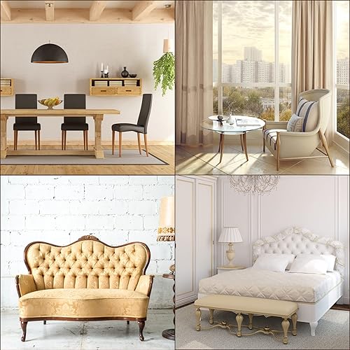 Miniatura 6 de uxcell Rollos de tiras de fieltro para muebles, protectores de suelo autoadhesivos de 59 x 1 pulgada para patas de muebles, suelo de madera dura,