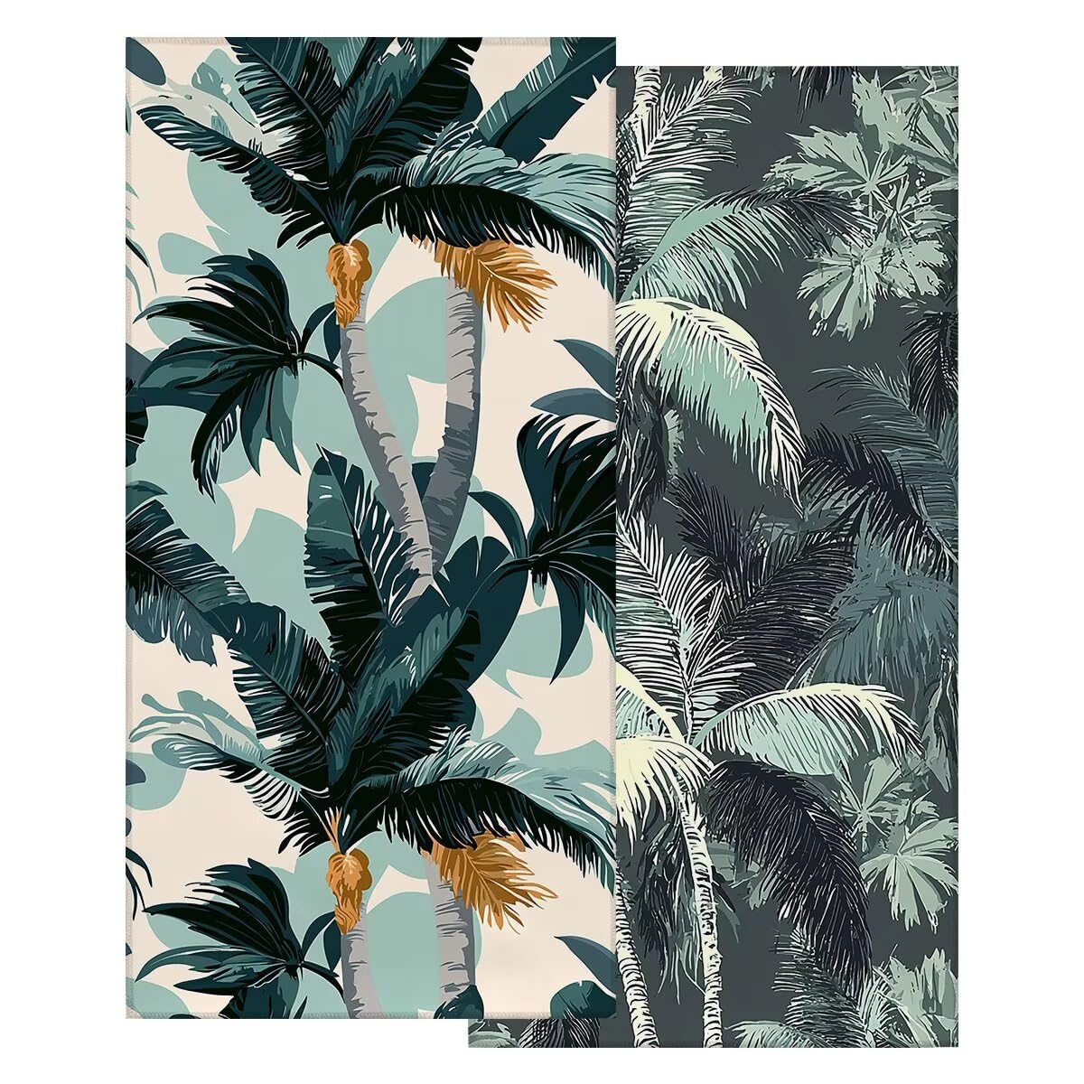 Toalla Playa 80x160 cm, Toalla Gimnasio Microfibra Secado Rapido, Juego de 2 Antiarena Toallas de Playa, Ligera Compacta Toallas Microfibra Grande para Viaje, Regalo Hombre Regalo Mujer (Árbol) -4975