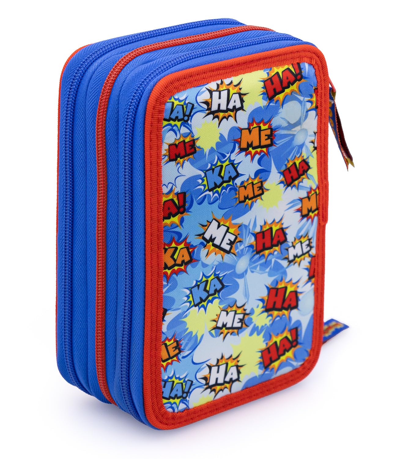 Astuccio Scuola Completo 3 Zip Riempito con 44 Pezzi con Pennarelli Giotto e Pastelli 4mm - Per i fan di Dragon Ball - Prodotto Ufficiale - Logo stampato 3D