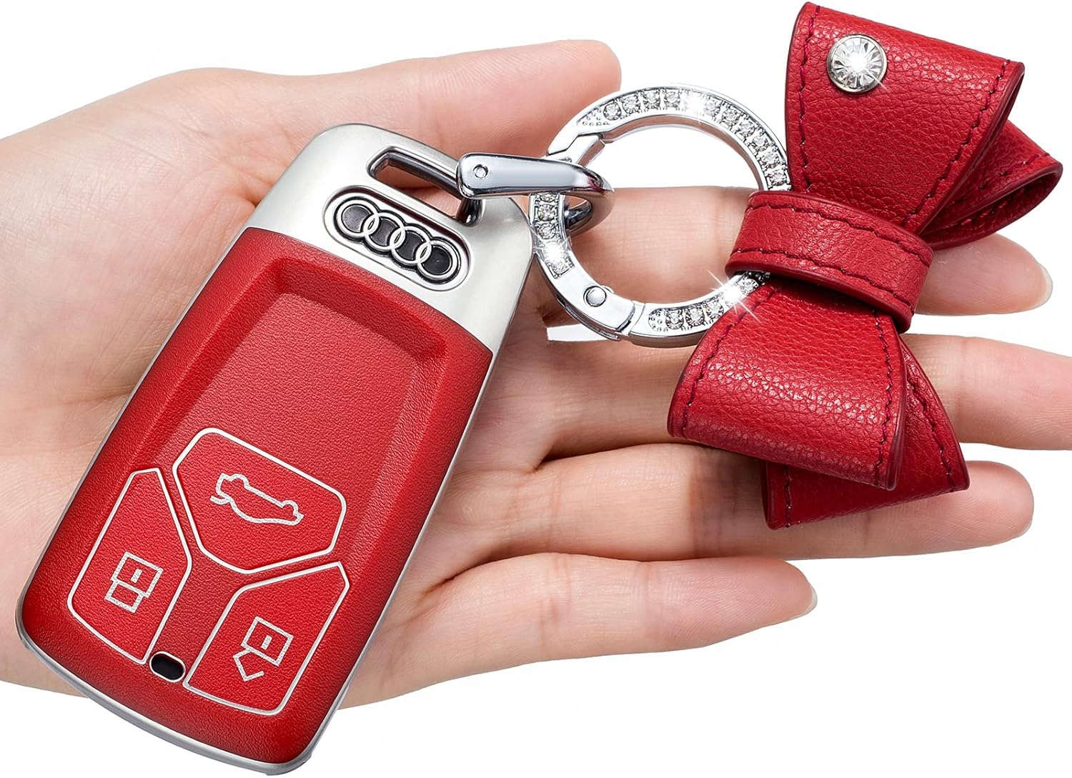 for Audi Key Fob Cover, Special Soft TPU Compatible with Audi A3 A4 A6 Q5 Q7 TT SQ5 R8 S5