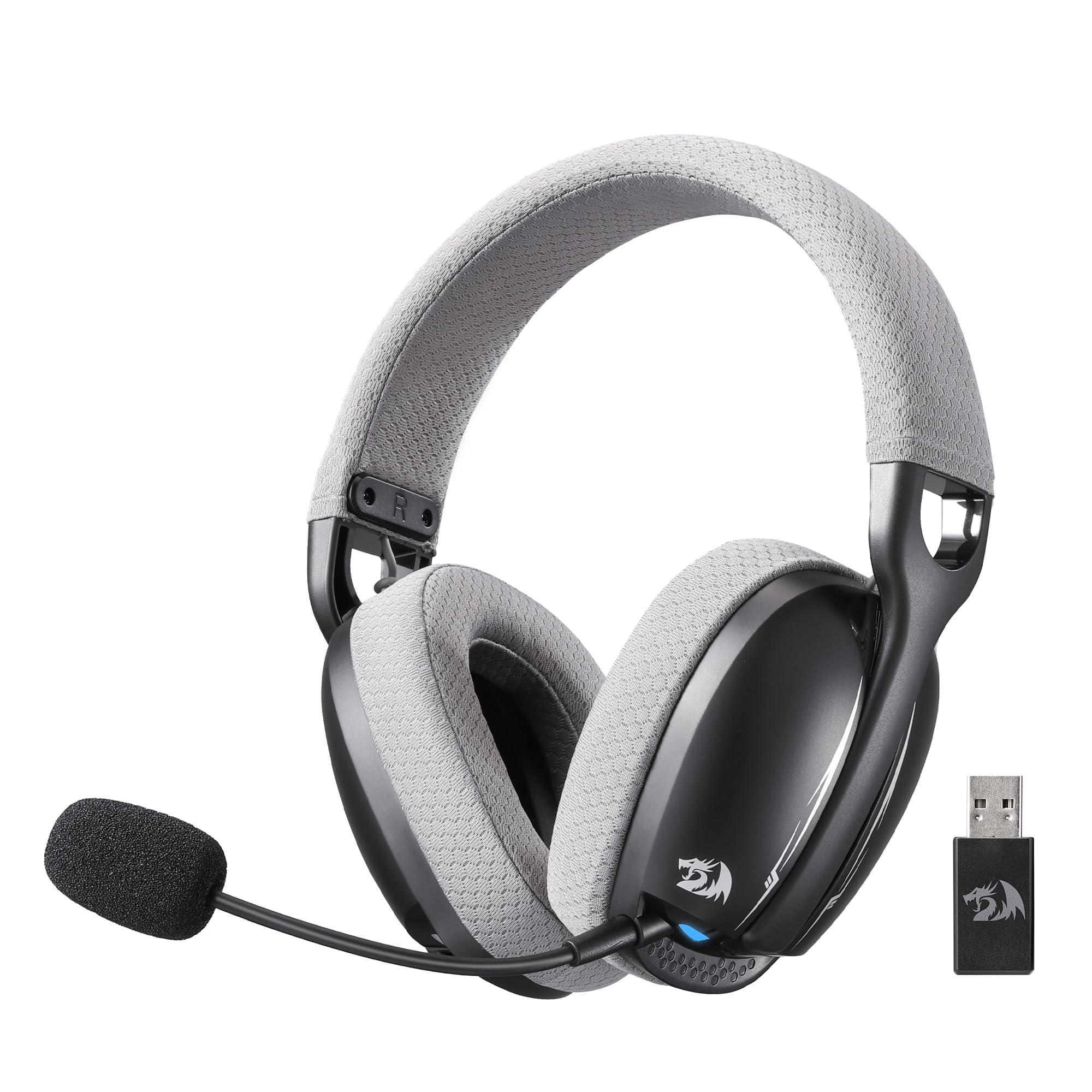 Headset Gamer Redragon Skuld Pro Preto com LED Azul H878BG