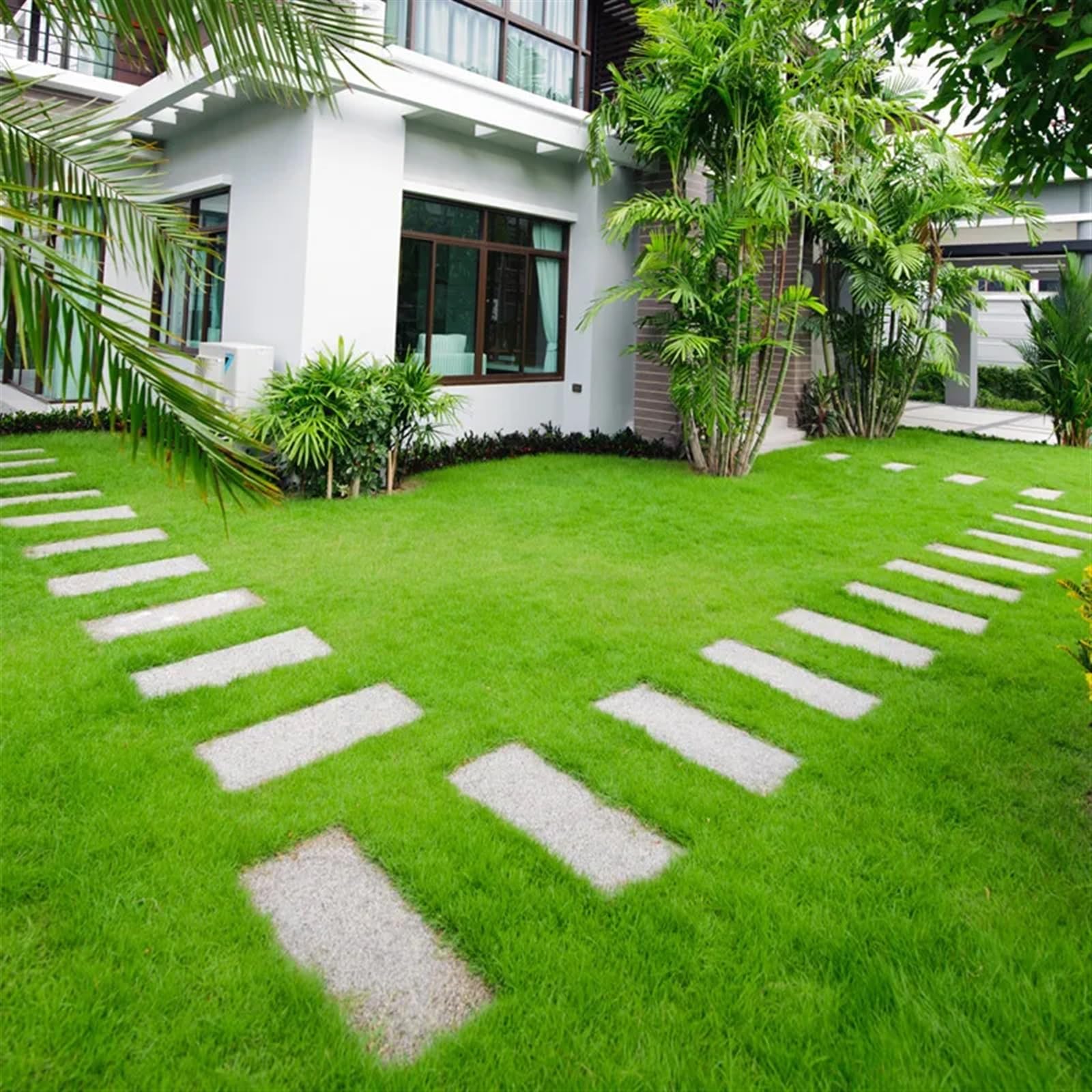 Prato artificiale Balcone esterno Cortile Erba finta Giardino Simulazione Muschio Prati Stuoie Tappeto erboso Paesaggio Decorazioni for il pavimento della casa Tappeto Erba Sintetica per Esterno(1x2M)