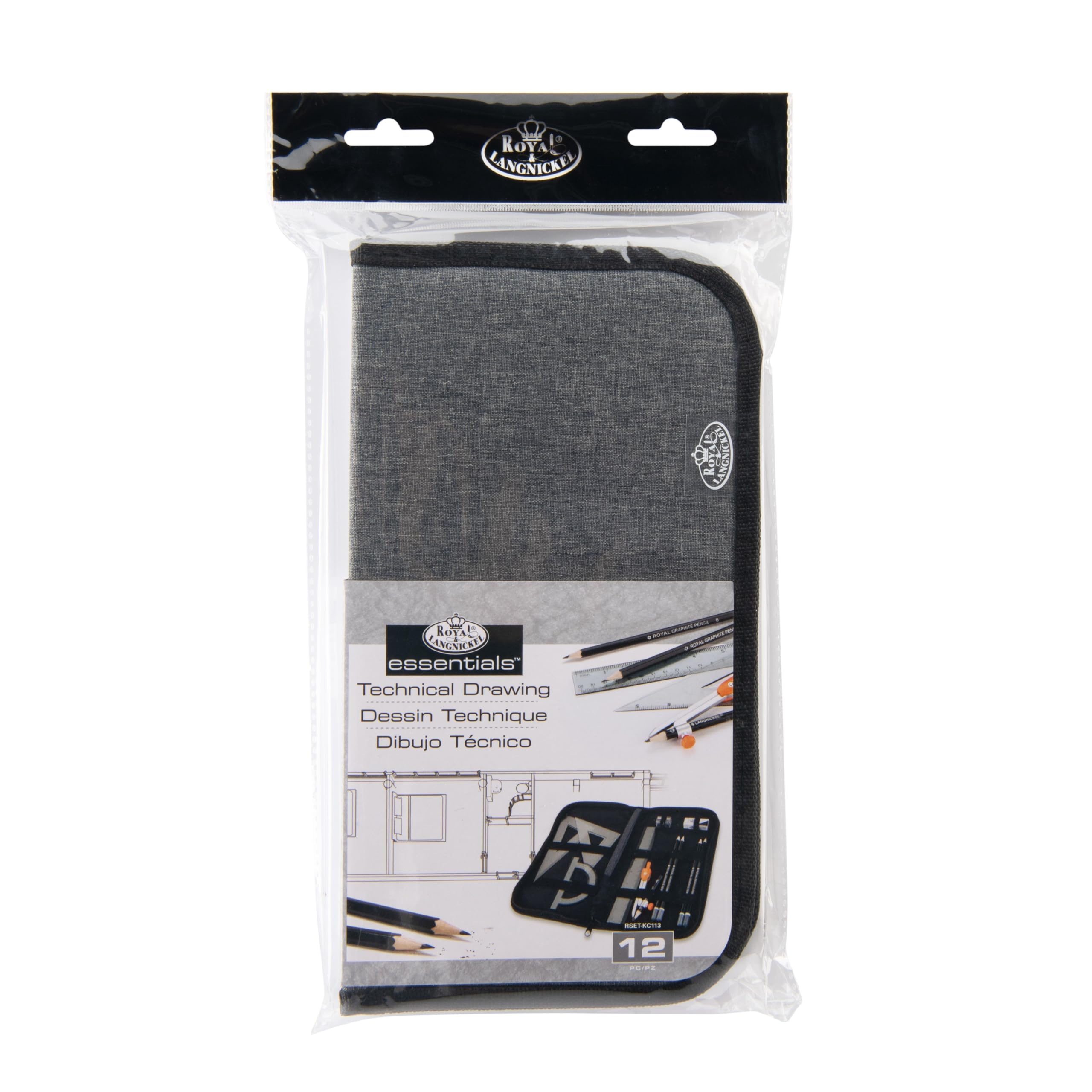 Royal & Langnickel Essentials Keep N' Carry Technical Drawing Set, 12pc