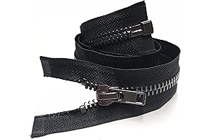 Leekayer #10 28-Inch Separating Jacket Zipper, Heavy Duty Metal Zipper for Jackets, Coats, and Crafts