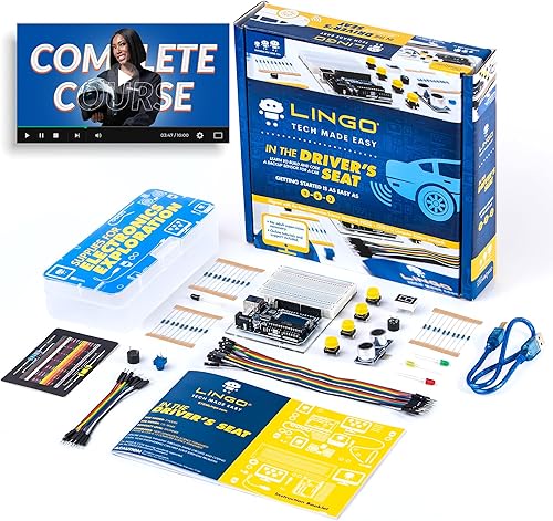 LINGO Kit de codificación STEM - Construye y codifica tu propio sensor de respaldo para automóvil - Aprende a codificar con guías paso a paso -