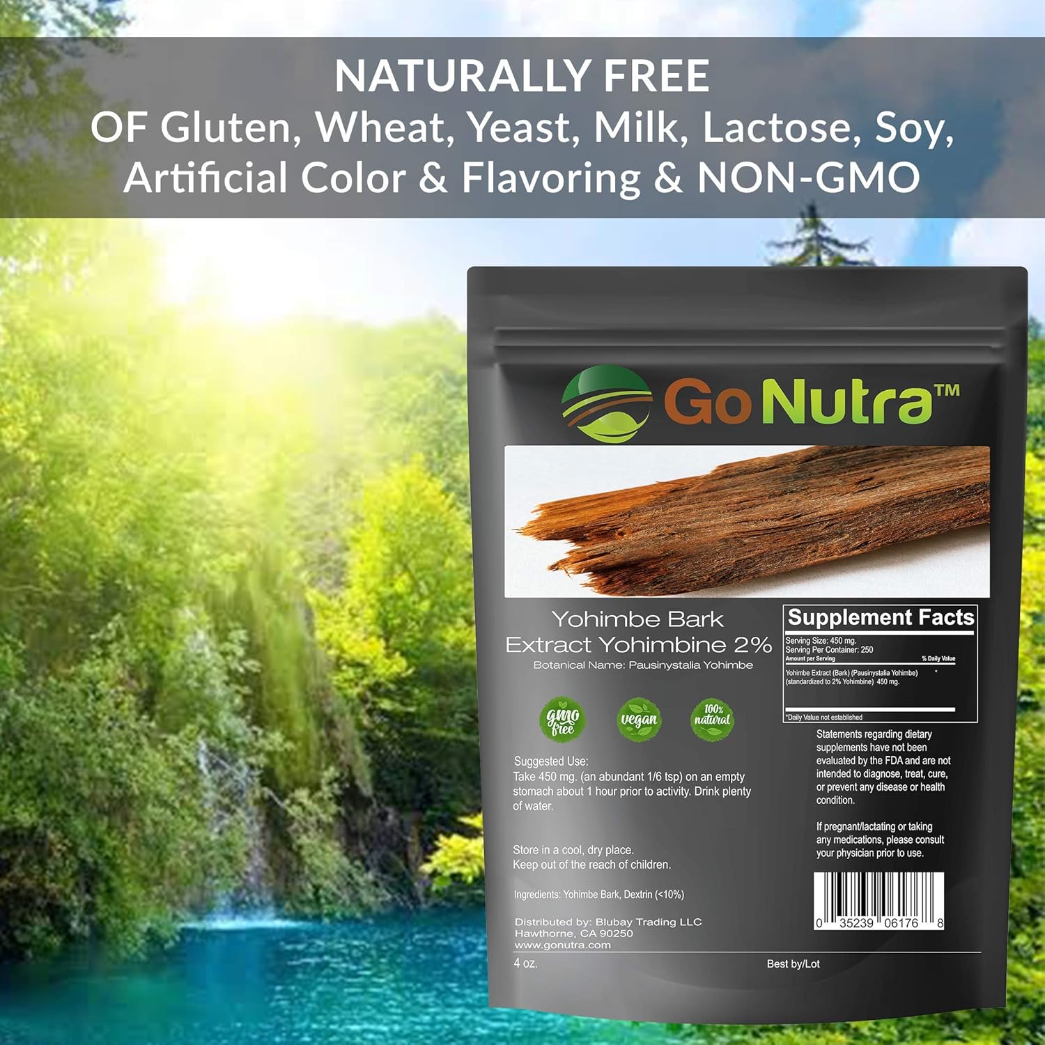 Yohimbe Bark Extract Powder 2% Strength Yohimbine (4oz / 114gr) Concentrated Extract : Health & Household