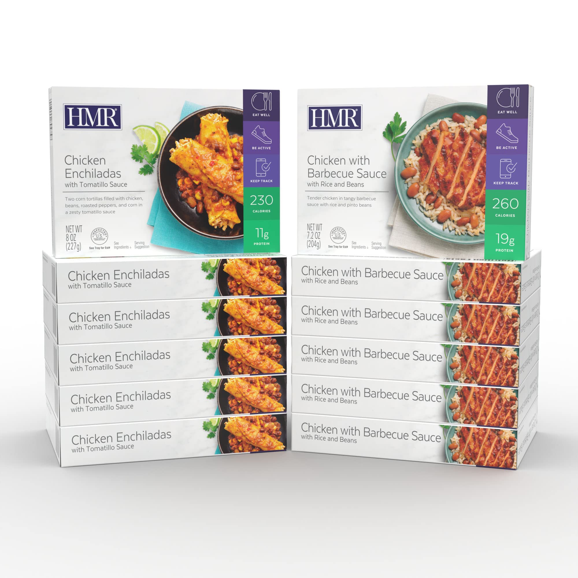 HMRSweet and Spicy Chicken Entree Combo Pack, 12 Servings, Creates 6 Hearty Meals