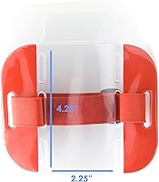 Vista 2 de OnDepot - Brazalete reflectante rojo con banda elástica ajustable (paquete de 2)