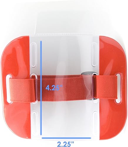 Miniatura 2 de OnDepot - Brazalete reflectante rojo con banda elástica ajustable (paquete de 2)