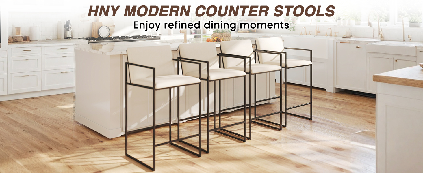 Amazon.com: LIVINOVA Modern Counter Height Bar Stools Set of