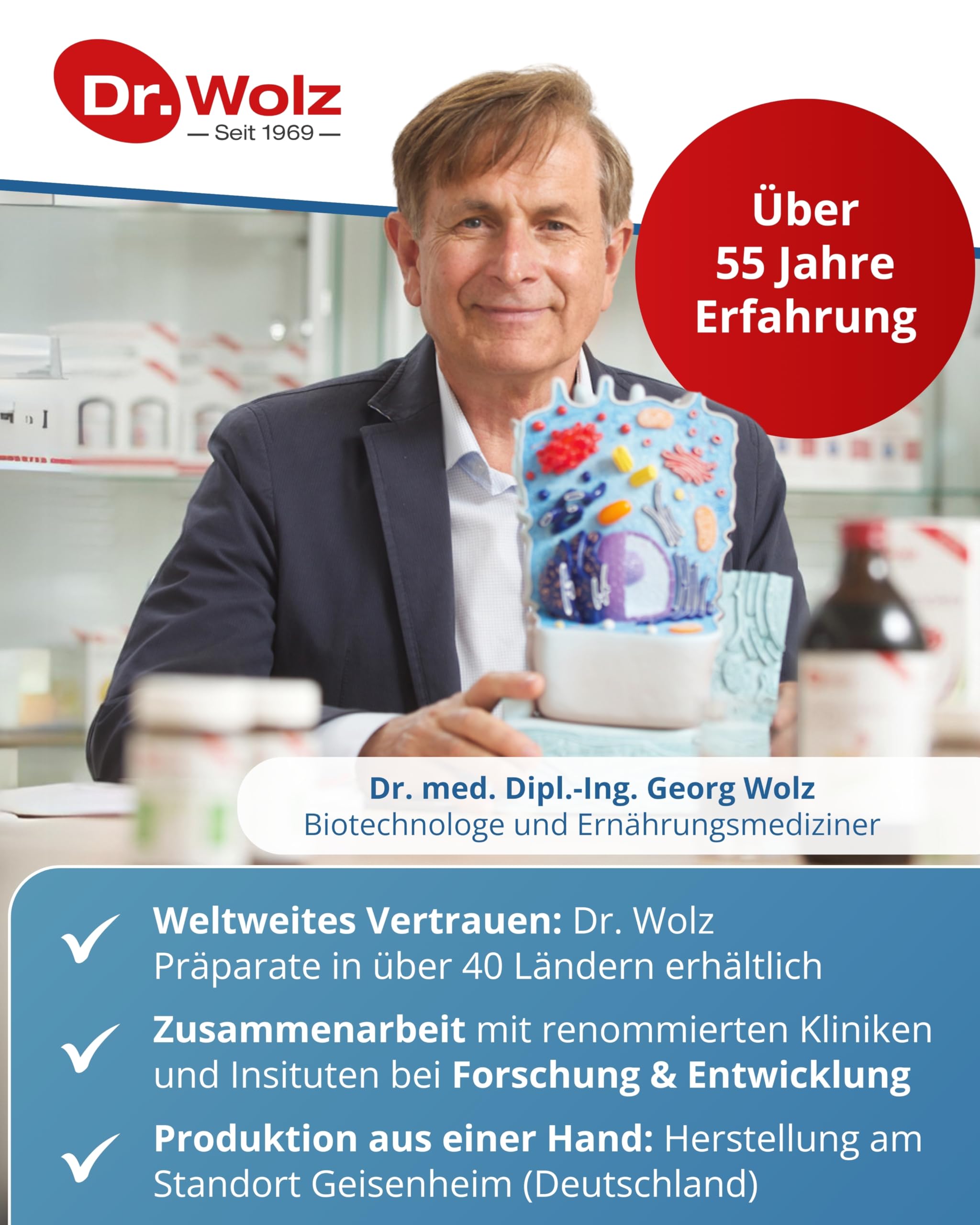 Dr. Wolz Darmflora plus select* - 80 Kapseln hochdosiert - 8 Milchsäurebakterien-Stämme - 48 Mrd Bakterienkulturen pro Tag - Kulturen Komplex für Darmschleimhaut & Immunsystem - Darm-Kur* - vegan