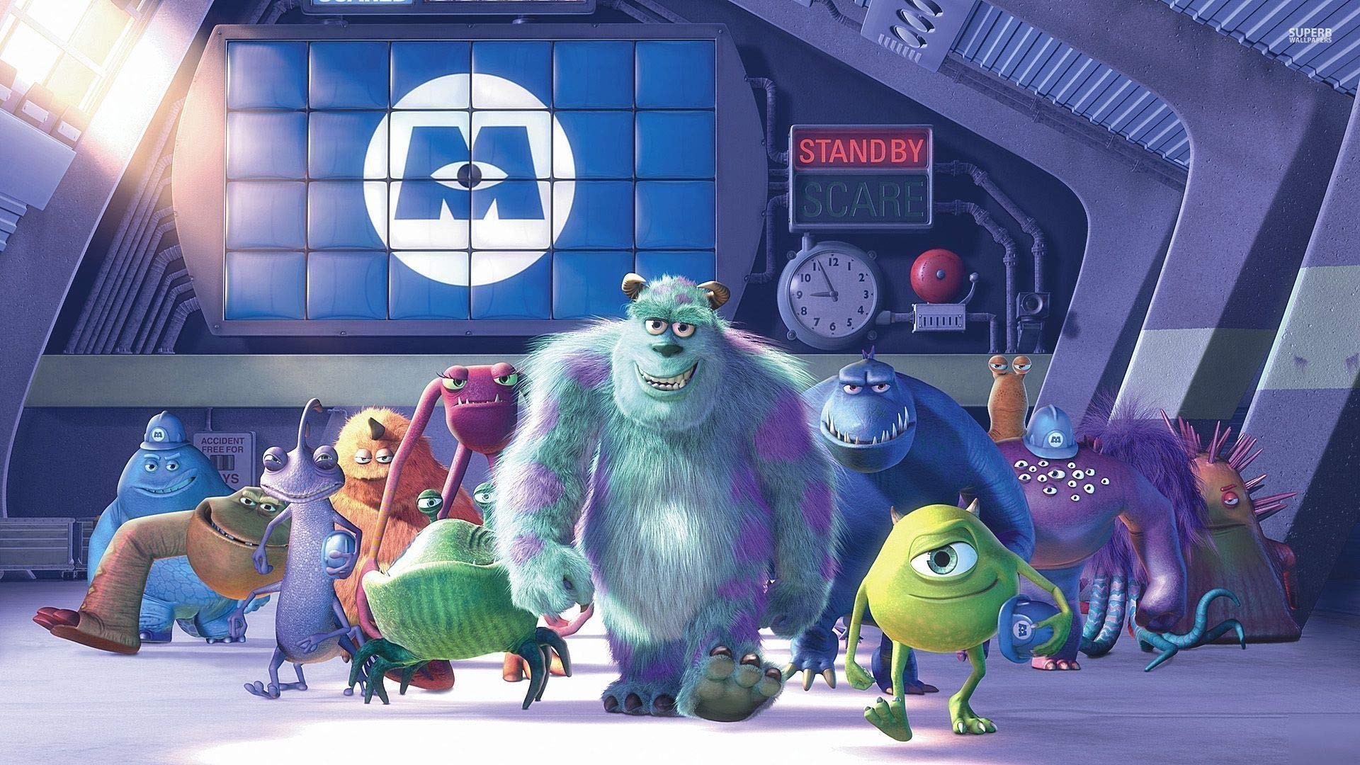 Street Art Monsters Inc Disney Pix@r Animated Studio American Movie  Children Kids Room Decor Best Print Poster Wall Art Picture A4 +, 8.3 x  11.7 inches : Amazon.co.uk: Home & Kitchen