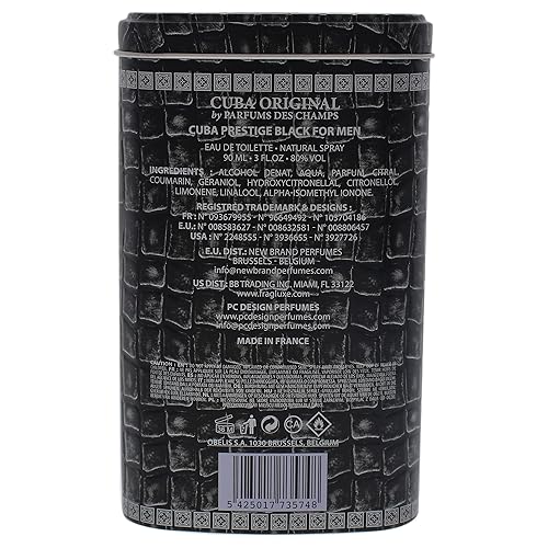 Miniatura 6 de Cuba Cuba Prestige Black Men 3 oz EDT Spray