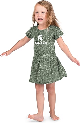 Miniatura 34 de Little King NCAA Knobby - Vestido para niñas pequeñas, tallas 2T, 3T y 4T