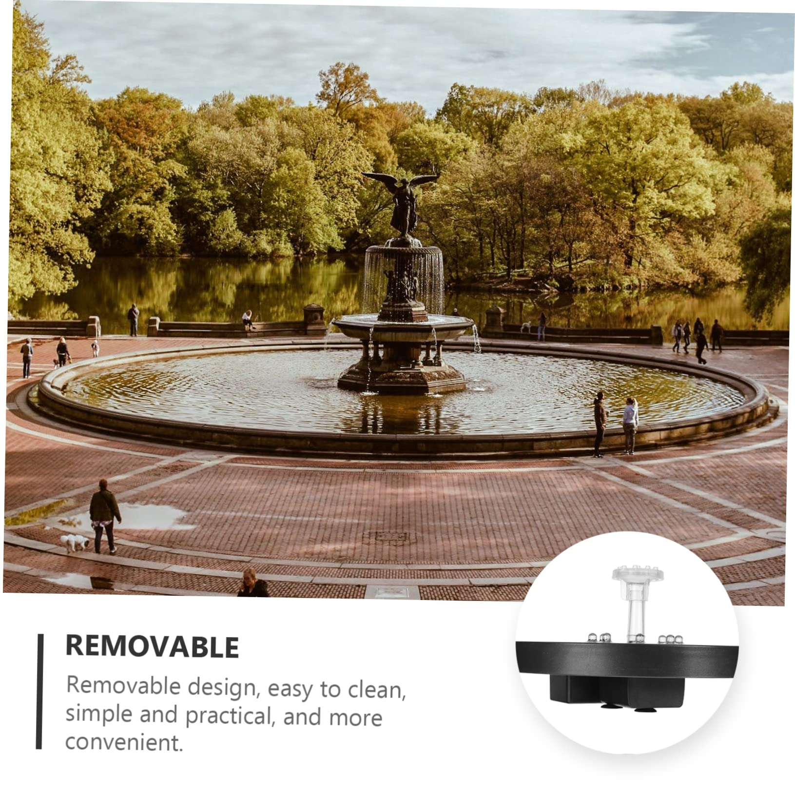SUPVOX Fontana Solare Per Giardino Con Pompa Ad Acqua Alimentata Da Energia Solare Cascata Da Giardino Decorazione Per Laghetto