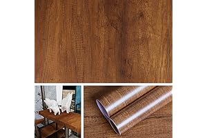 Livelynine: Dark Wood Peel and Stick Wallpaper