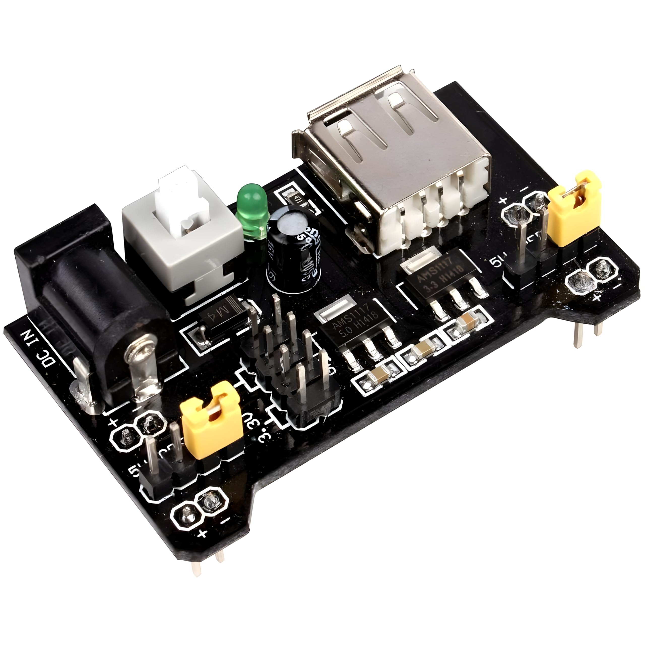 R&D 3.3V/5V Power Supply Module for MB102 Prototype Breadboard : Amazon ...