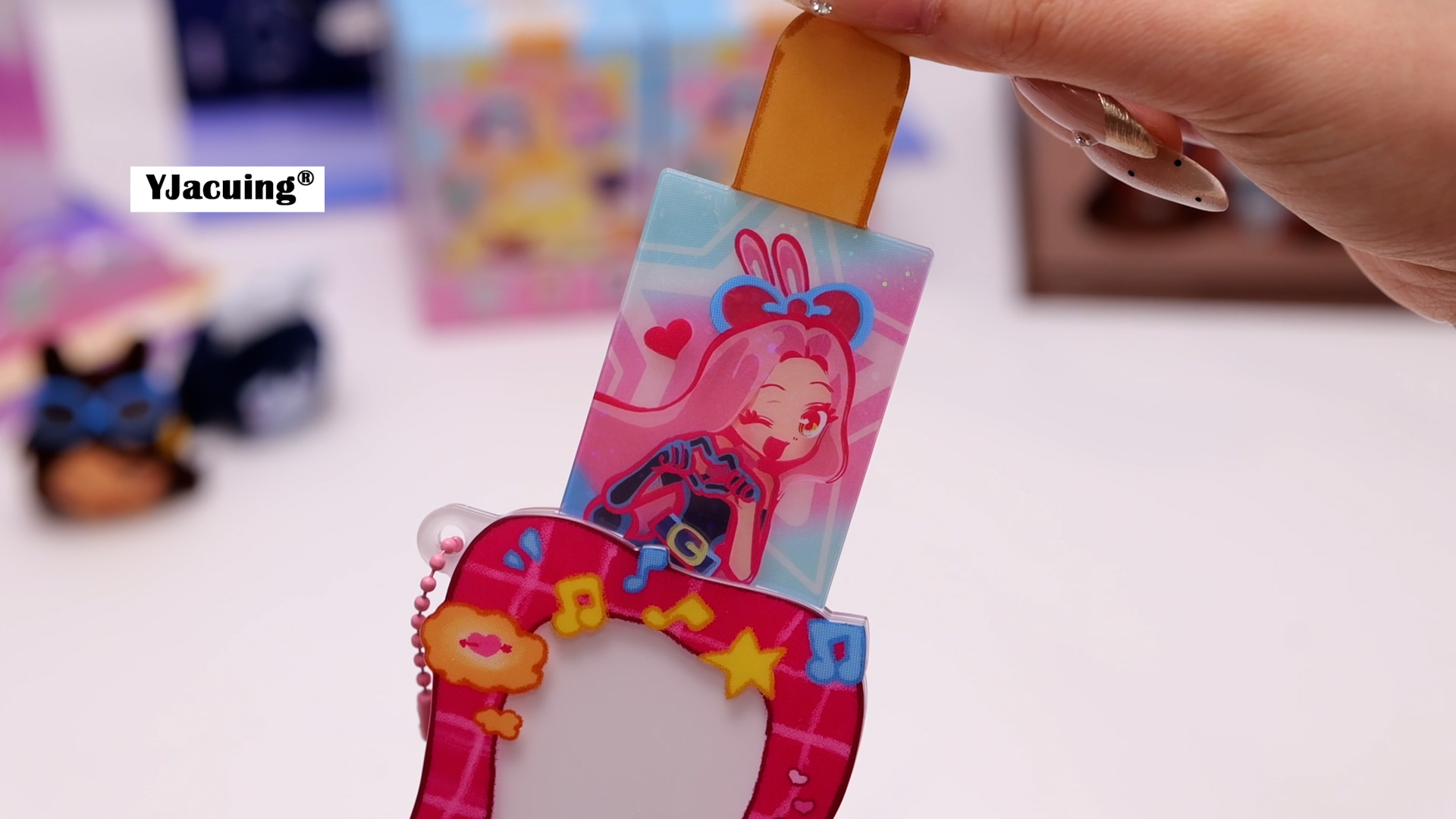 YJacuing Alien Stage Rabbit Series Blind Box Ice Pop Keychain