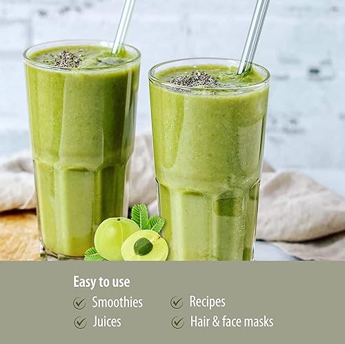 Miniatura 6 de Organic Traditions  Polvo orgánico de bayas Amla  Grosella espinosa india Amla en polvo  Superalimento orgánico de frutas en polvo sin OMG  Bolsa de