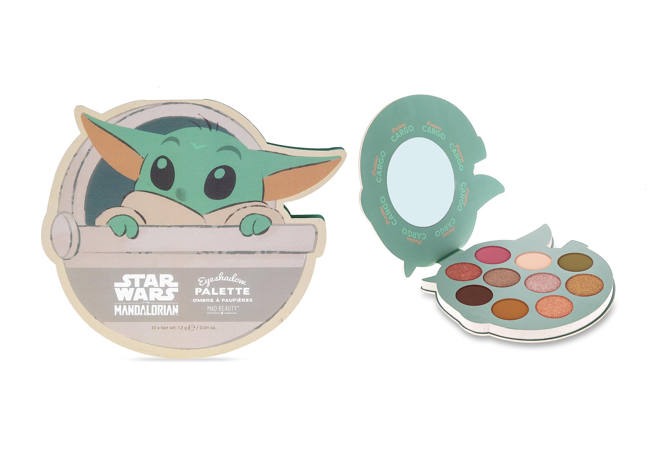 MAD BEAUTY Paleta de Sombras de Ojos Grogu Eyeshadow Palette: Explora una galaxia de colores con esta paleta inspirada en Grogu para crear looks únicos y encantadores.