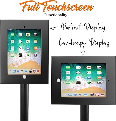 Miniatura 5 de Pyle Soporte de seguridad antirrobo para tableta, soporte de quiosco de aluminio resistente para iPad 234Air, altura de poste de 37.8 pulgadas,