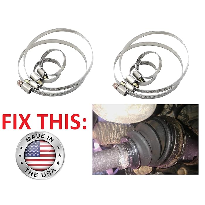 Buy (SET OF EIGHT CLAMPS) CV Axle Repair Clamps Kit for Leaking Boots