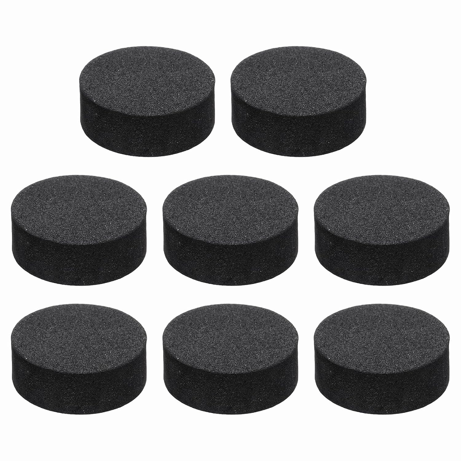 Generic 8 Pcs Single Sided Speaker Isolation Feet Pads, 25mmx10mm Non Slip Foam Shock Absorption Base Pad Amplifier Stand Feet Mat for Speaker HiFi Home Theater Sound System, Black