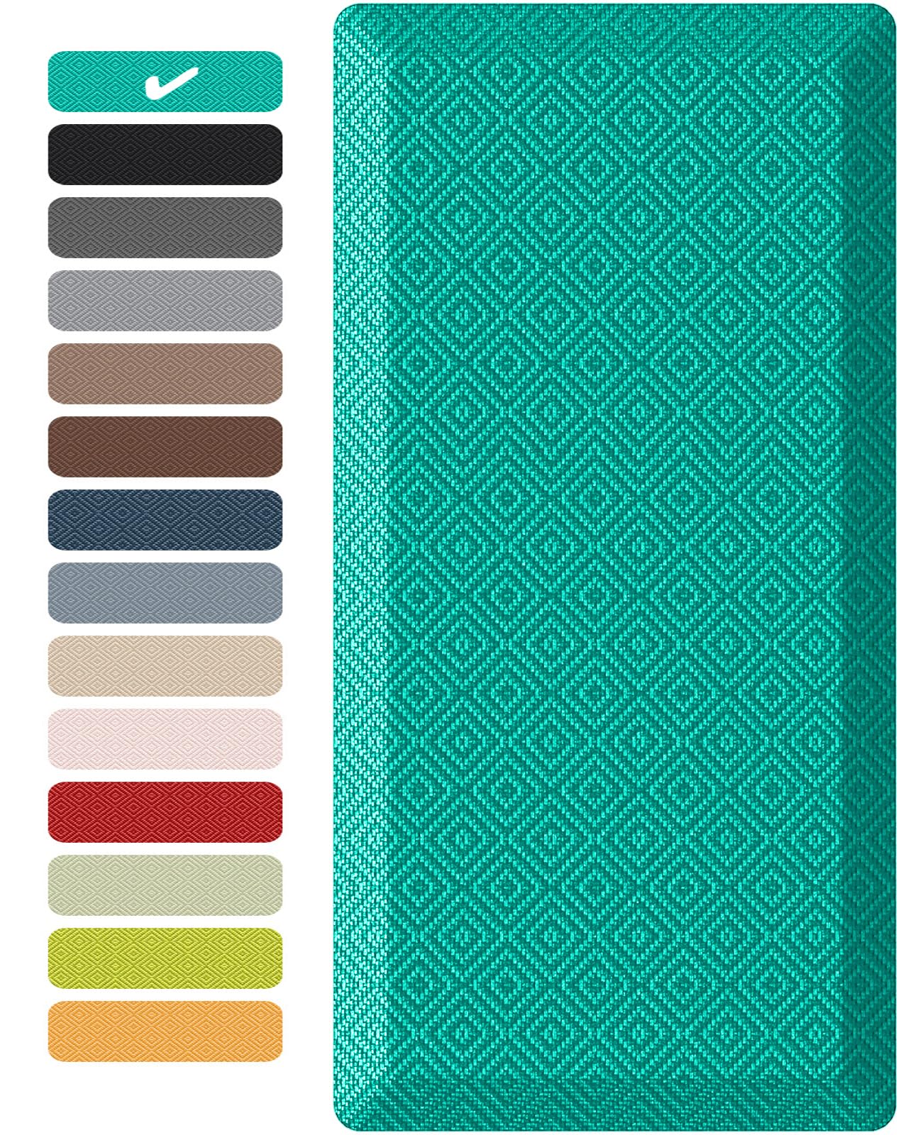 Ophanie Kitchen mats for Floor, 3/4 inch Thick, Kitchen Rugs, 20x48 Anti Fatigue Standing Cushioned Mat,Waterproof,Comfort Ergonomic mat for Office, Home,Sink with 99+ Pairs of Anti-Slip Bottom Ridges