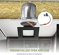 Vista 4 de ASD Iluminación LED empotrada cuadrada negra de 4 pulgadas de retrofit - 9W 709lm 2700/3000/3500/4000/5000K seleccionable regulable LED Downlight