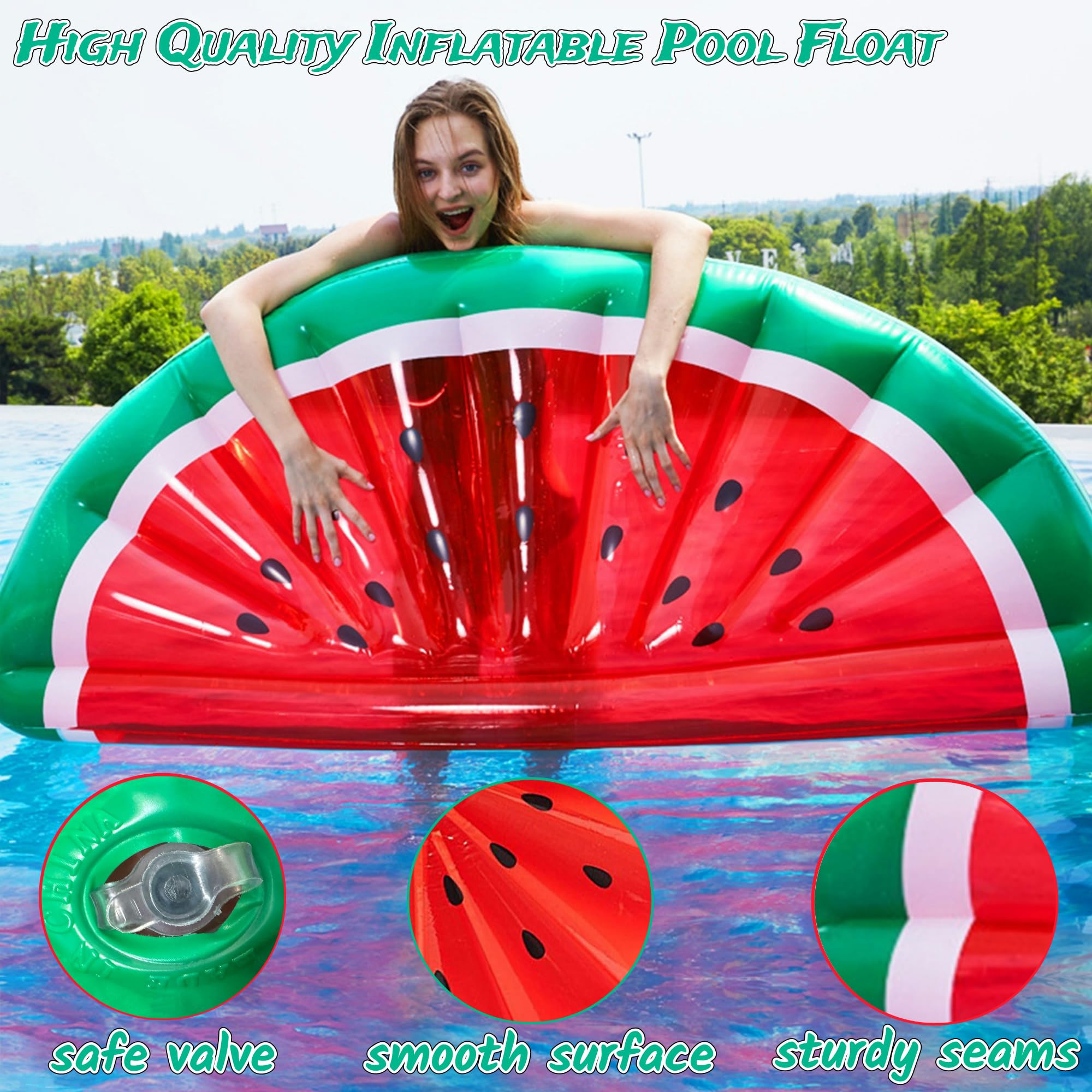 Set Gonfiabili Ananas Per Piscina - 5 Pezzi Con Anelli E Palloni Per Bambini E Adulti - Foto 2