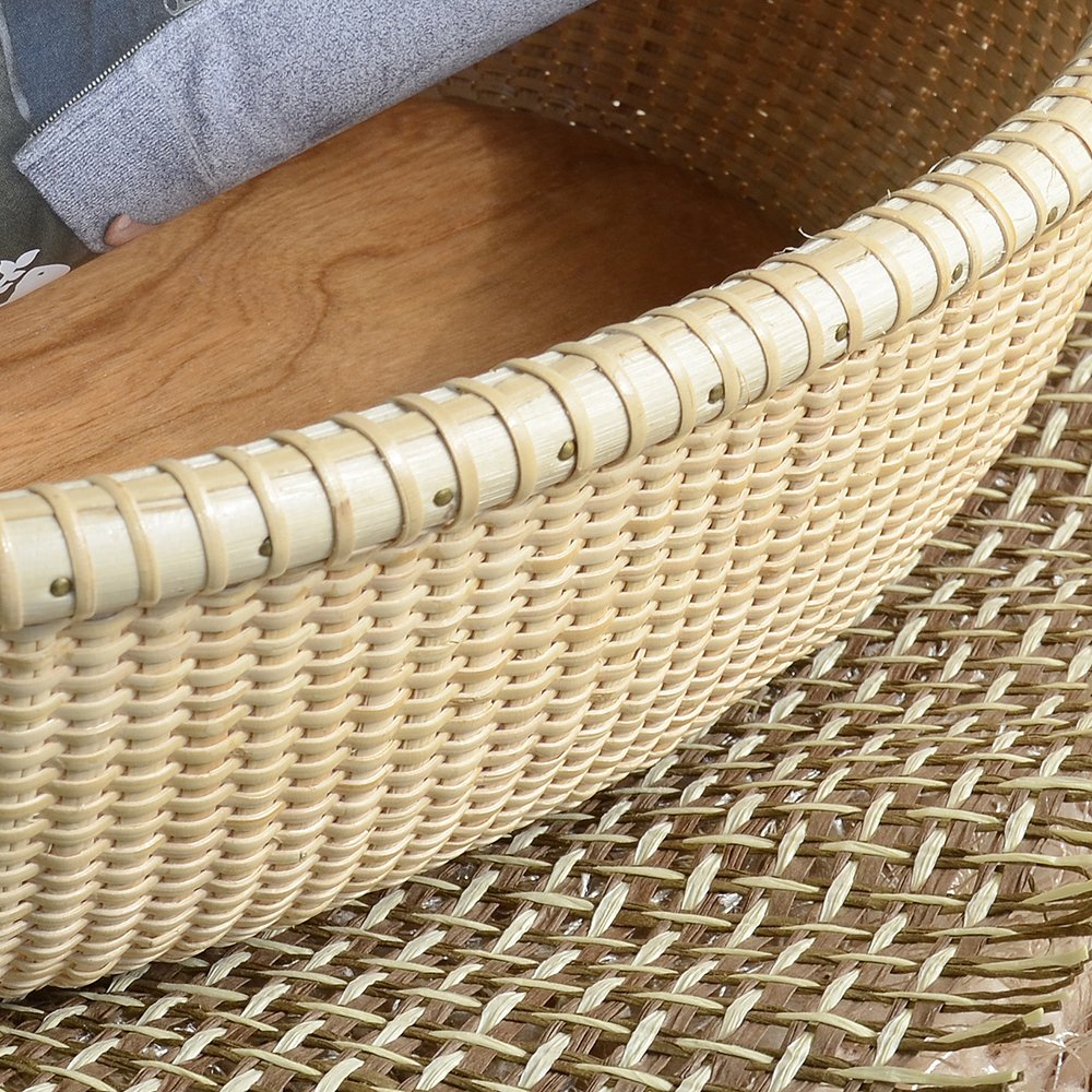 Amazon｜Teng Tian楕円型のナンタケットバスケッ藤編みフルーツ