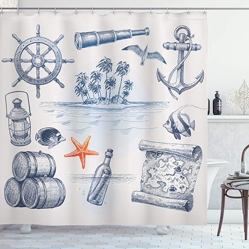 Miniatura 16 de Ambesonne Cortina de ducha de perro salchicha, cachorro salchicha sobre un fondo turquesa abstracto, animal de raza pura, juego de decoración de