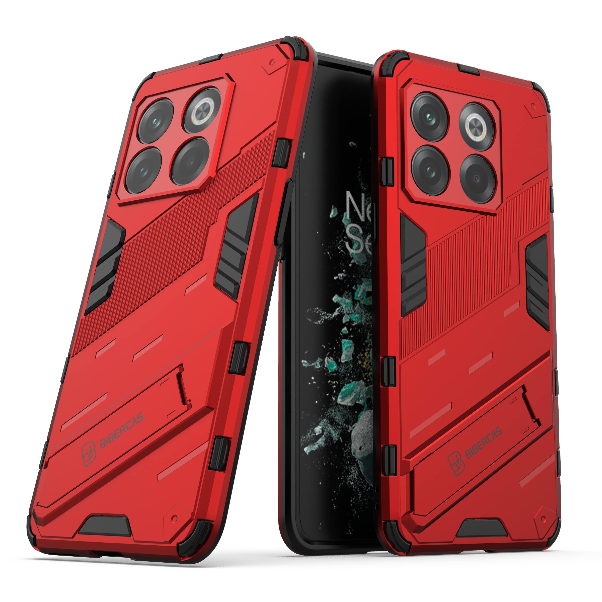 FTRONGRT OnePlus 10TS Cover,Hybrid Dual Layer TPU+PC Custodia, Durevole