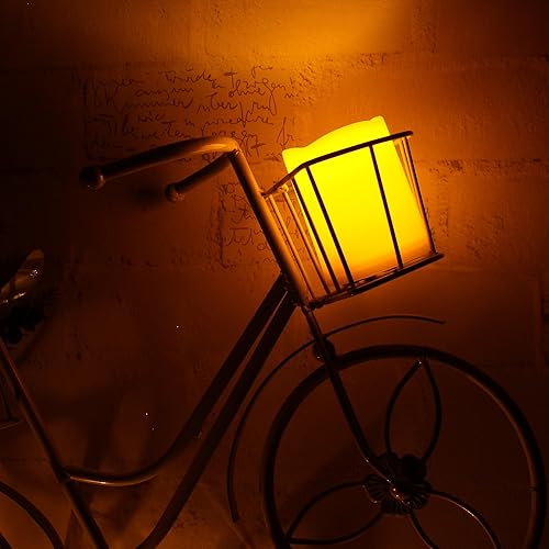 Miniatura 4 de Vela de pilar LED para exteriores, resistente al agua, sin llama, con control remoto y temporizador, funciona a batería, vela decorativa de plástico