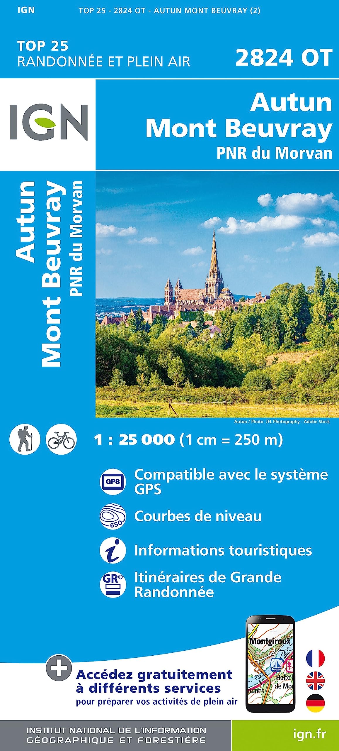 Autun / Mont Beuvray / PNR du Morvan (2824OT) (TOP 25)