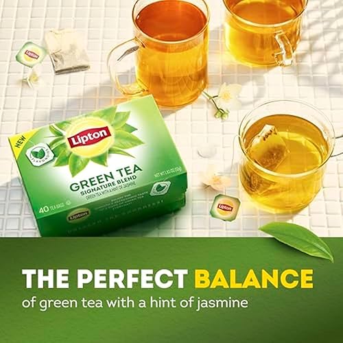 Miniatura 5 de Lipton Bolsas de té 100% natural té verde puede ayudar a mantener un corazón saludable 2.12 onzas, 40 unidades